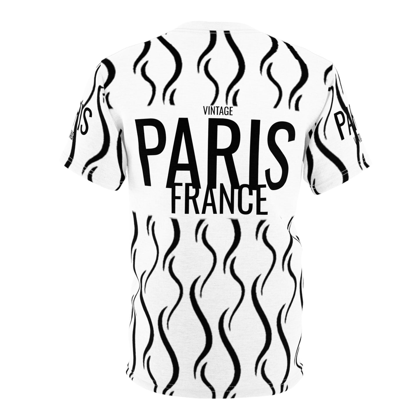 Limited Vintage Paris Black/White AOP Cut & Sew Tee