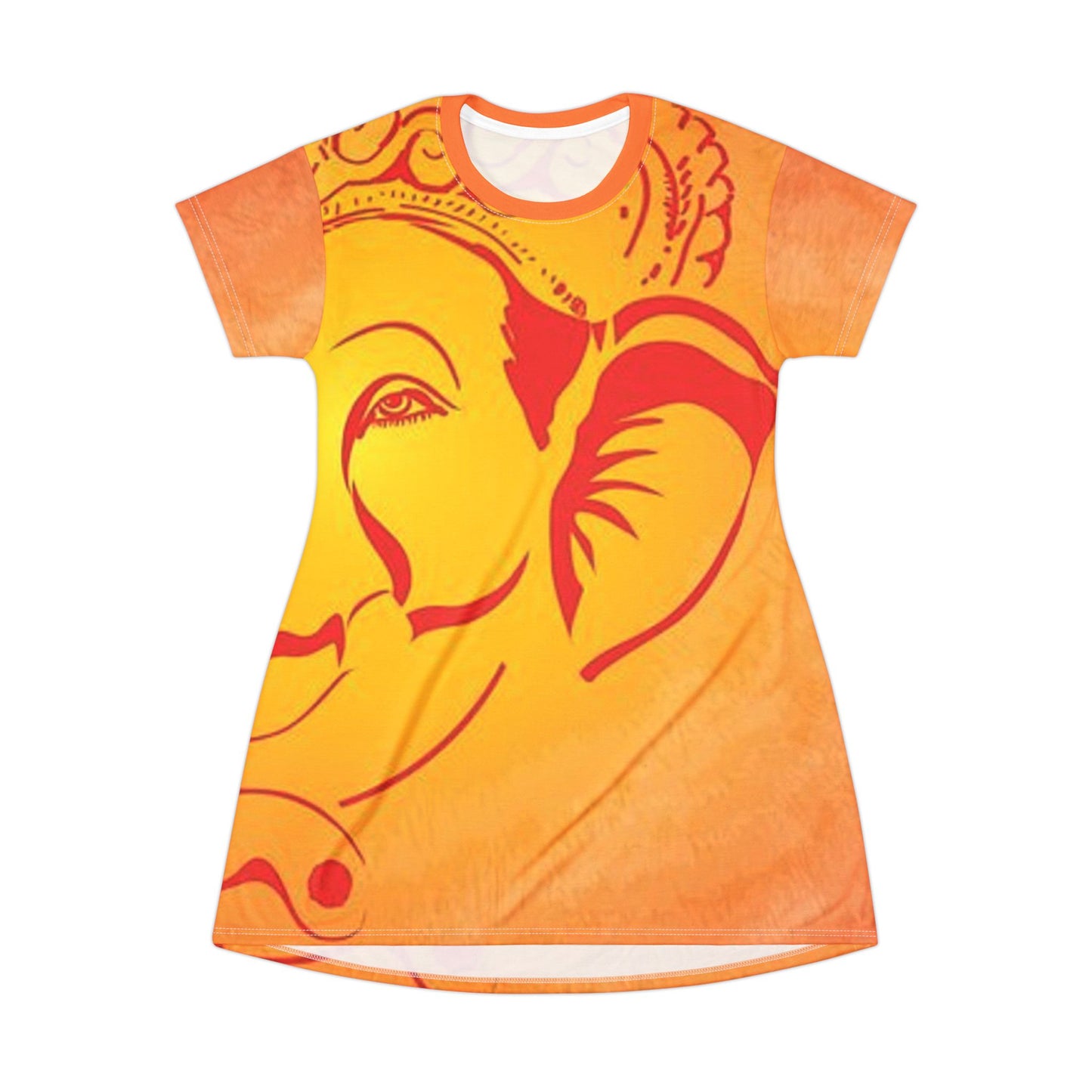 Elephant Print T-Shirt Dress (AOP)