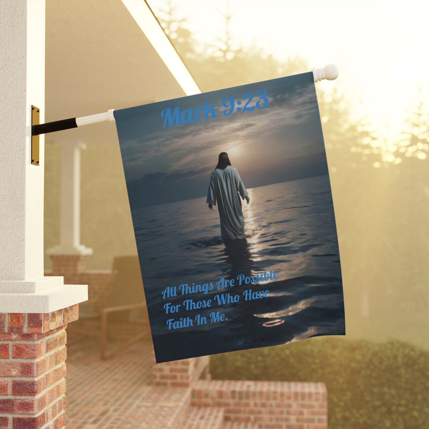 All Things Are Possible Mark 9:23 Decorative Yard Banner