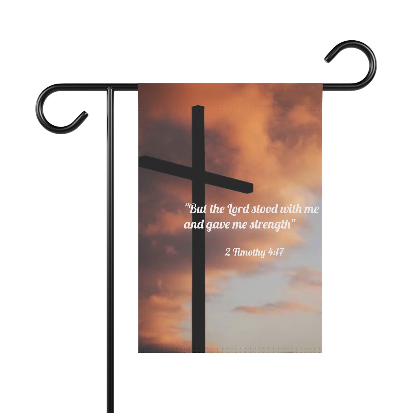 "The Lord stood With Me" Timothy 4:17 Decorative Yard Banner