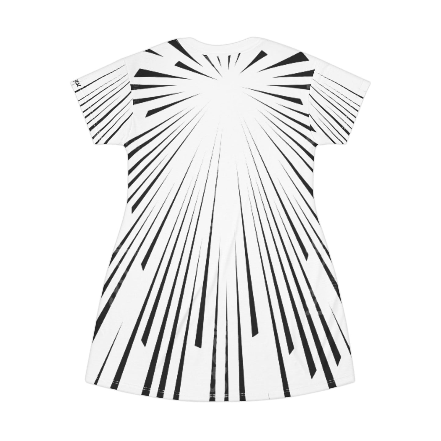 Vintage Abstract Sunburst Art Lust T-Shirt Dress (AOP)