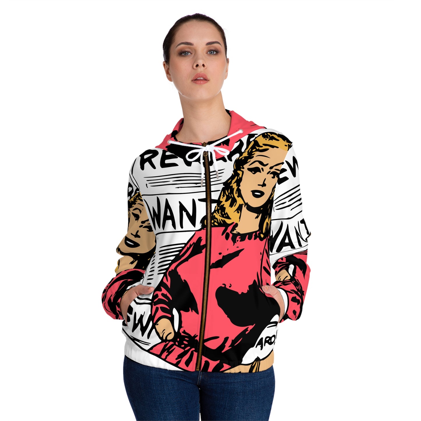 Women’s Vintage Made Full-Zip Hoodie (AOP)
