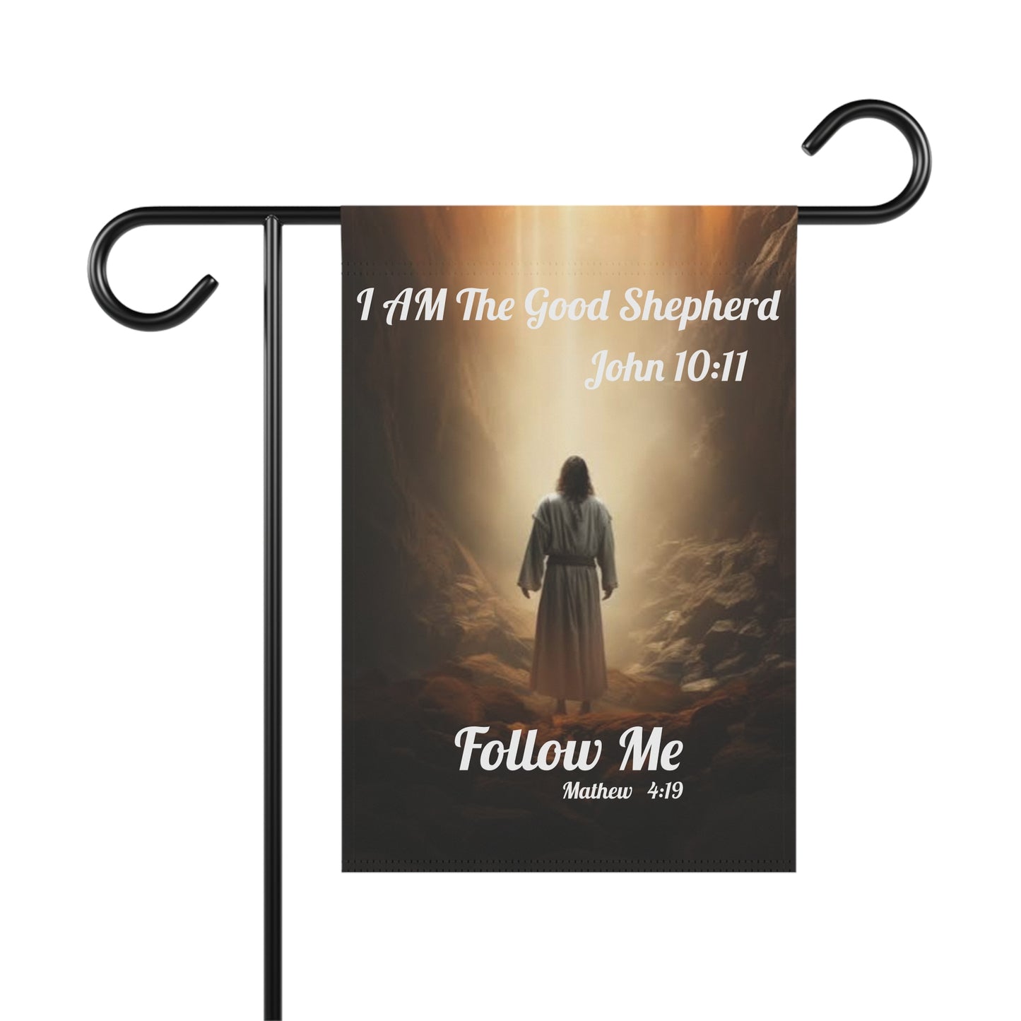"I AM The Good Shepherd" John 10:11 Decorative Yard Banner