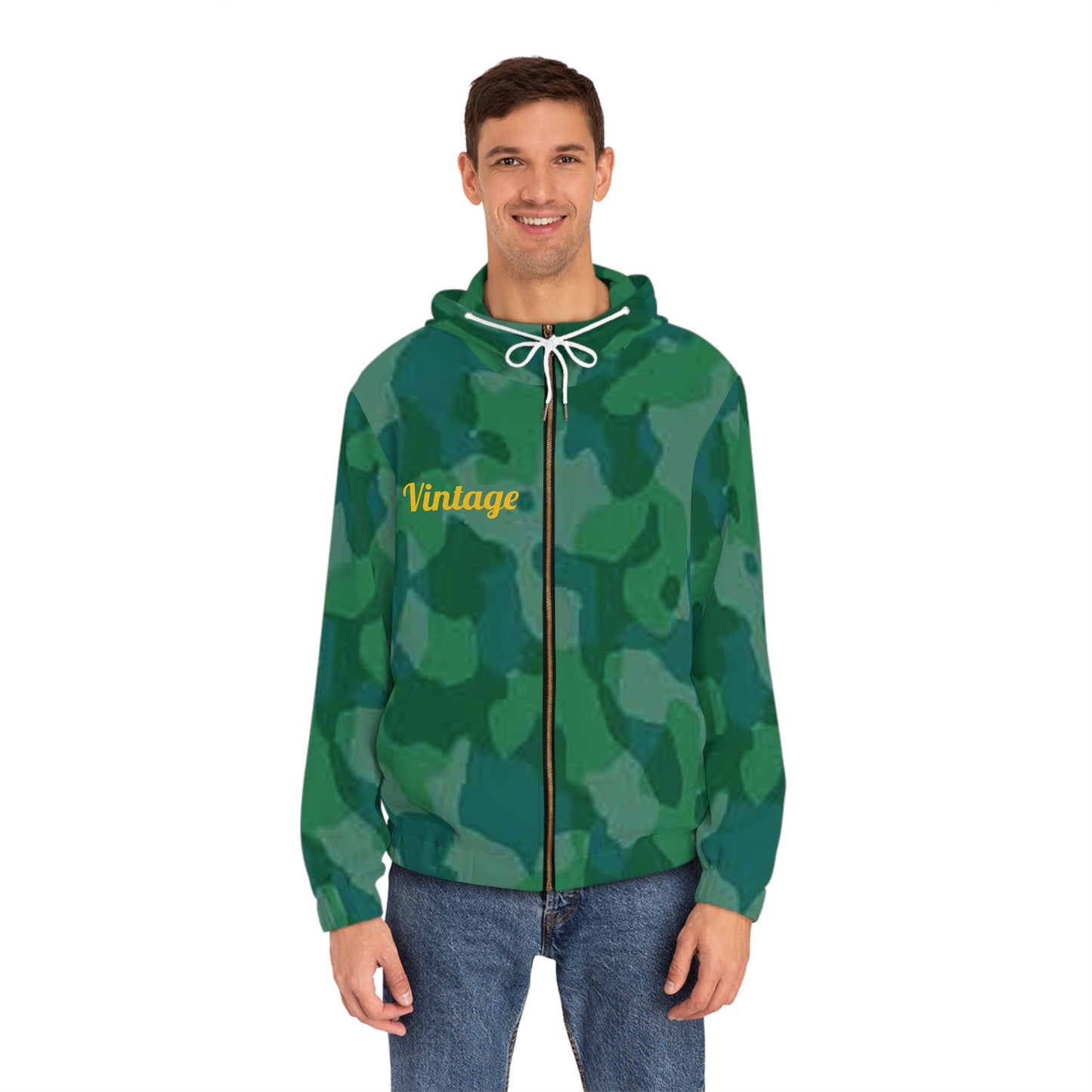 Men's Teen Bart Vintage Full-Zip Hoodie (AOP)