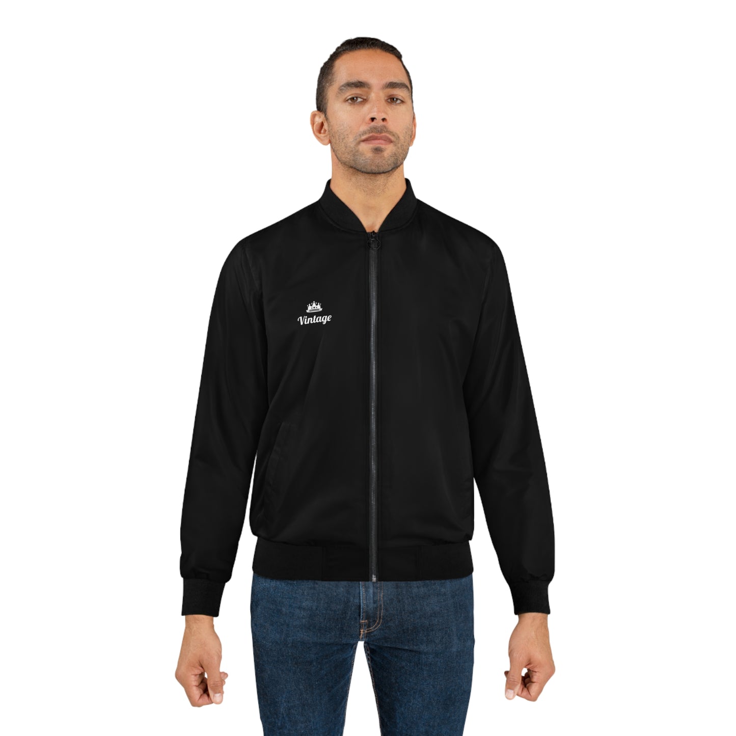 Men's Vintage Art Lust Logo Bomber Jacket (AOP)