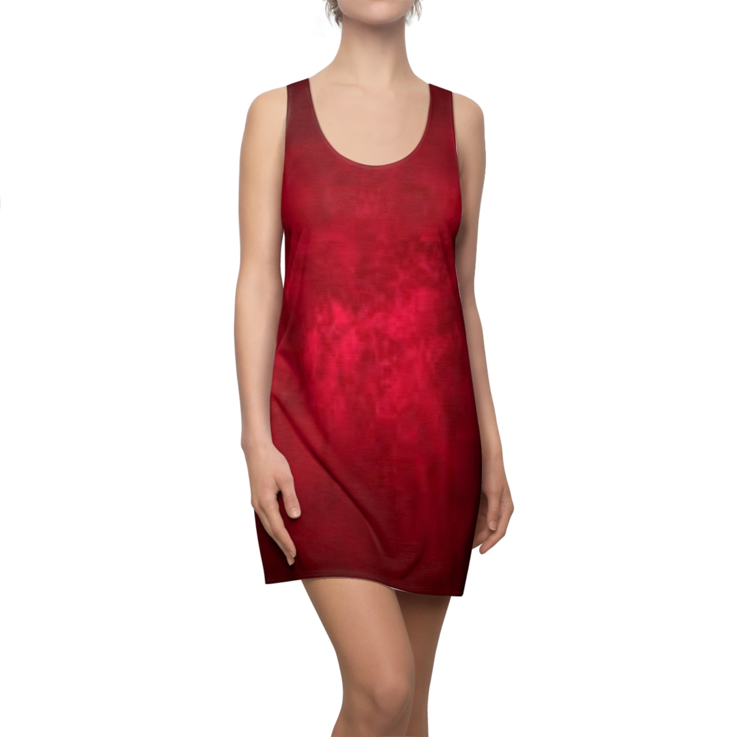 Women's Velvet Rose Cut & Sew Racerback Dress (AOP)