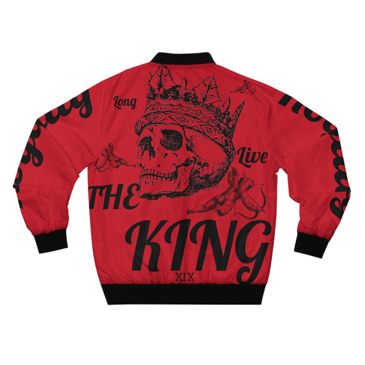 Men's Vintage LLTK AOP  Red Bomber Jacket