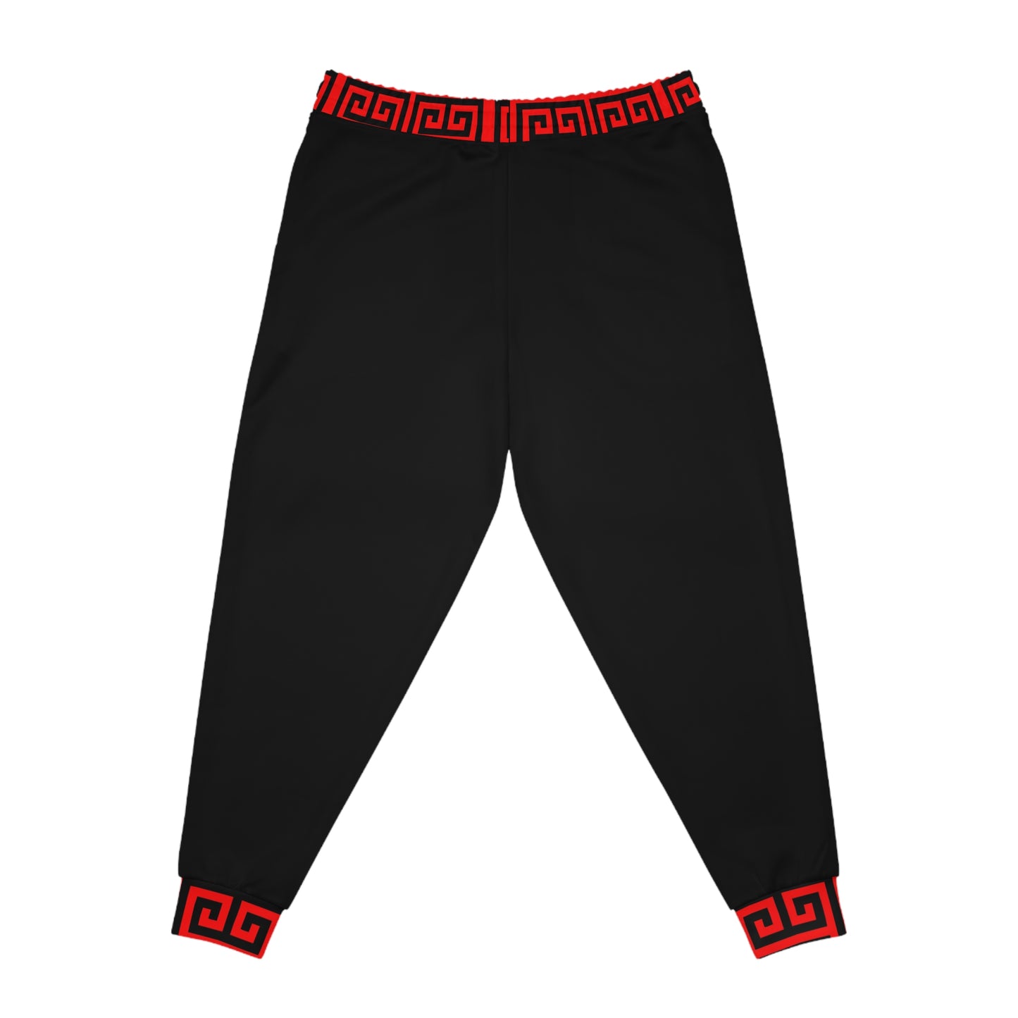 Art Lust Red/Black Greek Athletic Joggers (AOP)