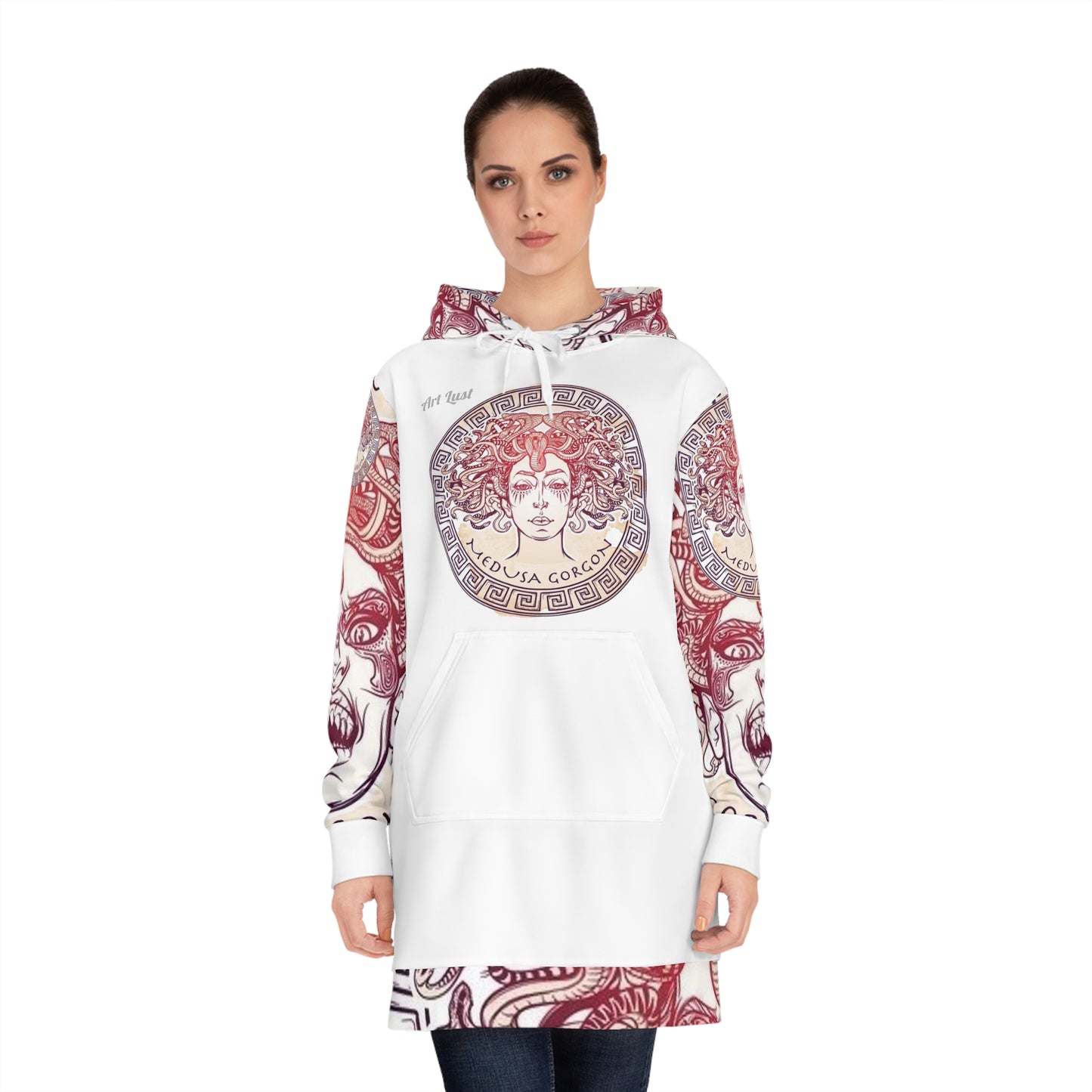 Women's Madusa Color Fuse Hoodie Dress (AOP)