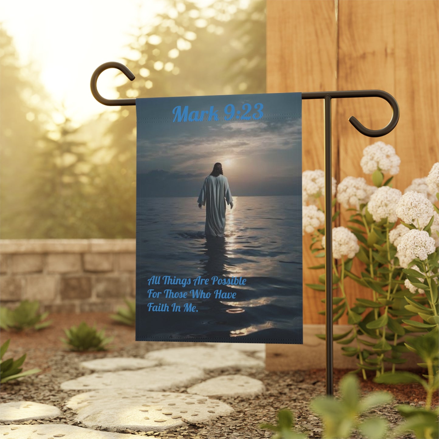 All Things Are Possible Mark 9:23 Decorative Yard Banner