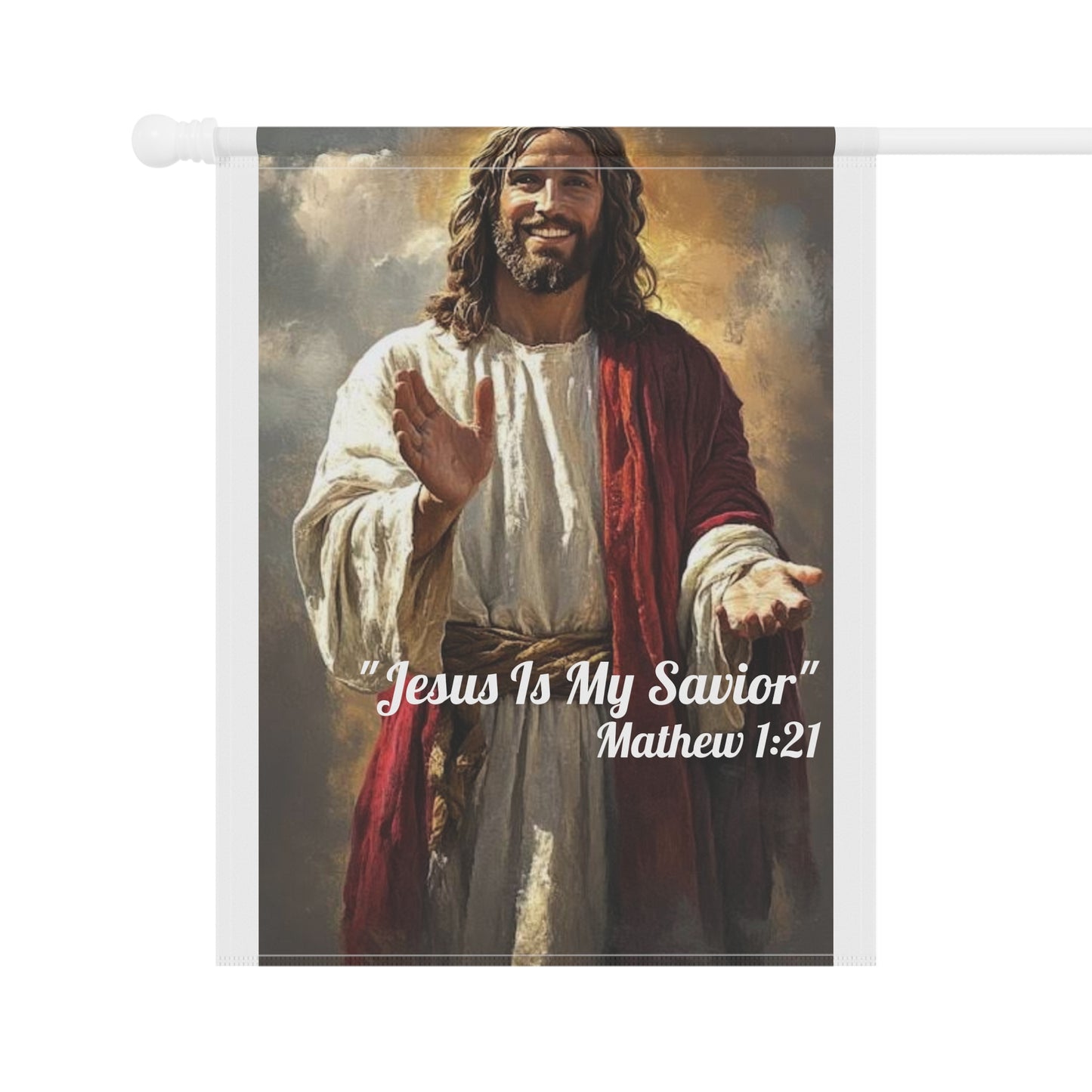 "Jesus Is My Savior" Mathew 1:21 Decorative Yard Banner