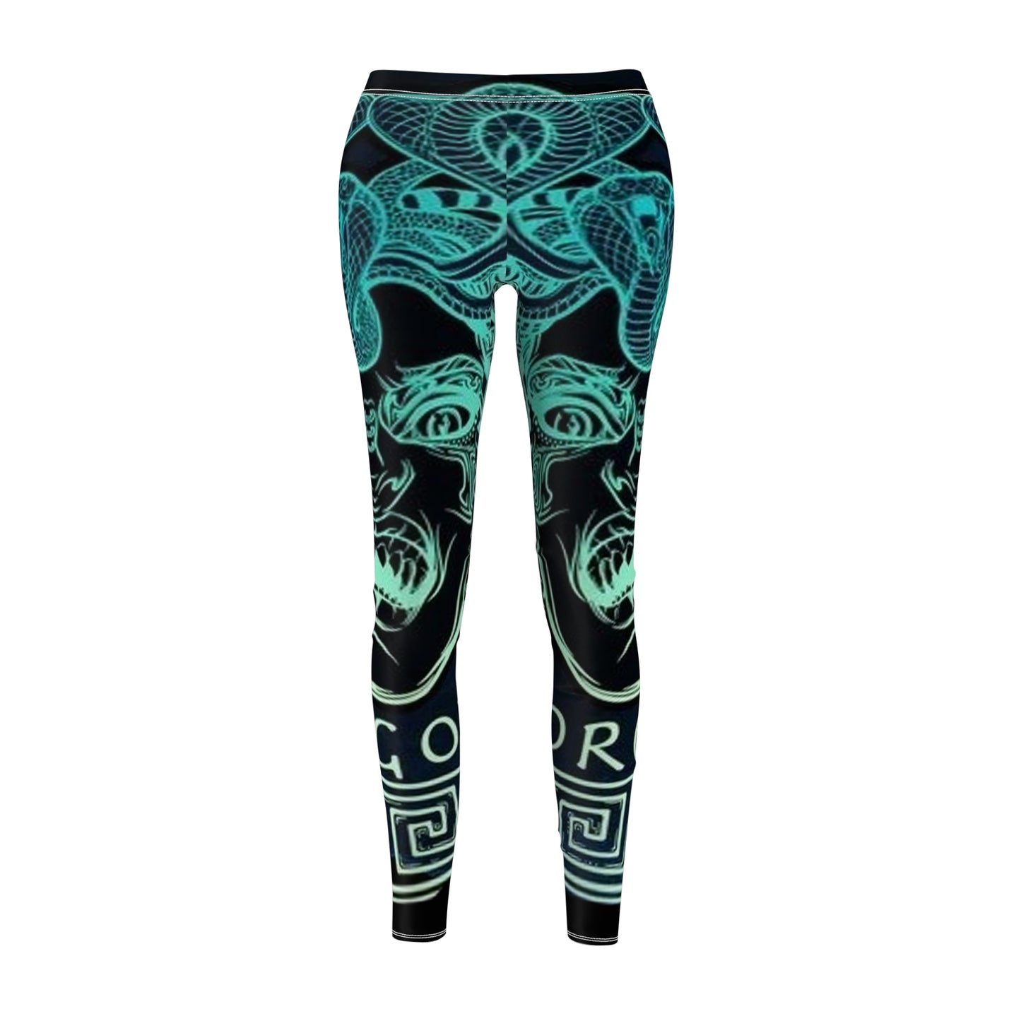 Women's Madusa Green/Fusion Cut & Sew Casual Leggings (AOP)