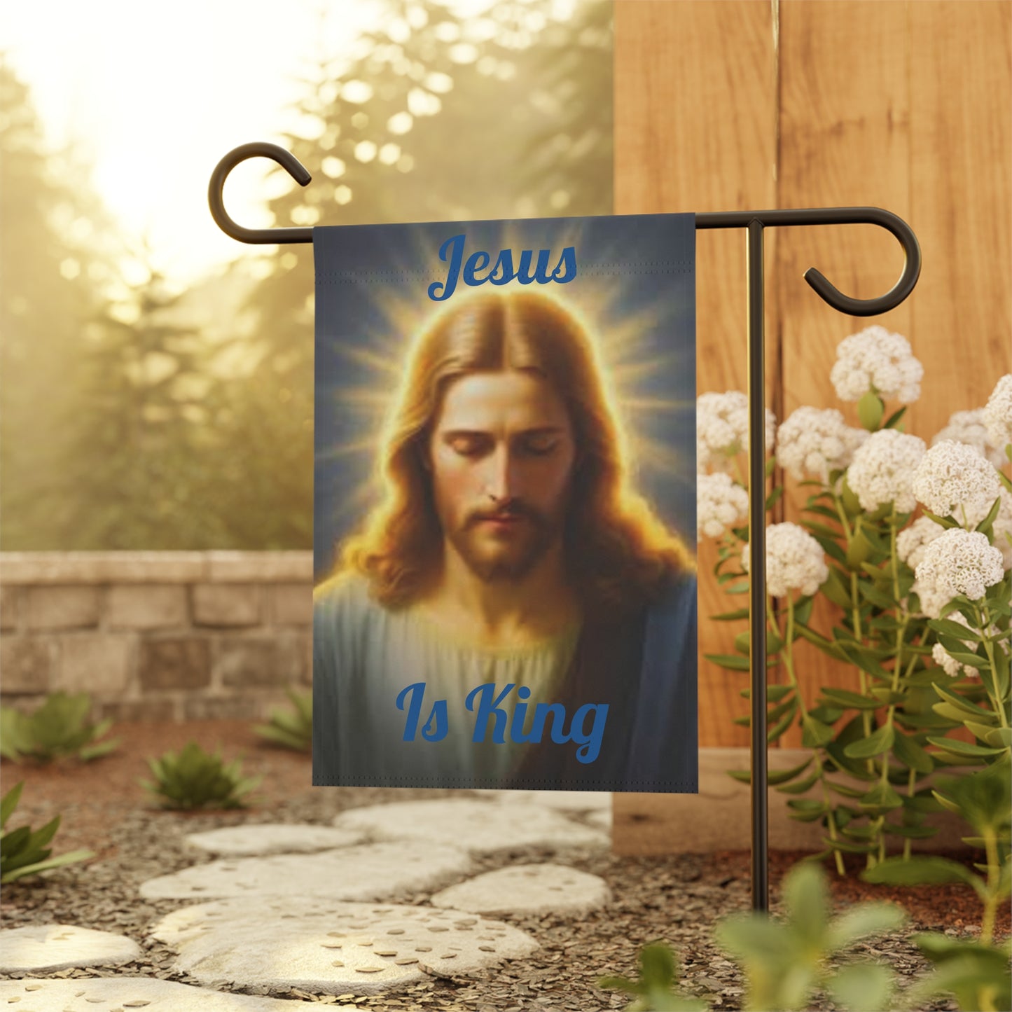 Jesus Is King Decorative Yard Banner