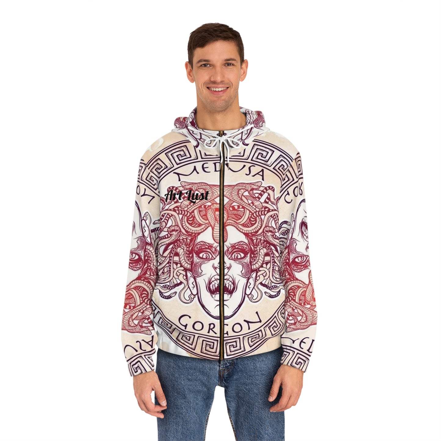 Men's Color Fuse  Madusa Full-Zip Hoodie (AOP)