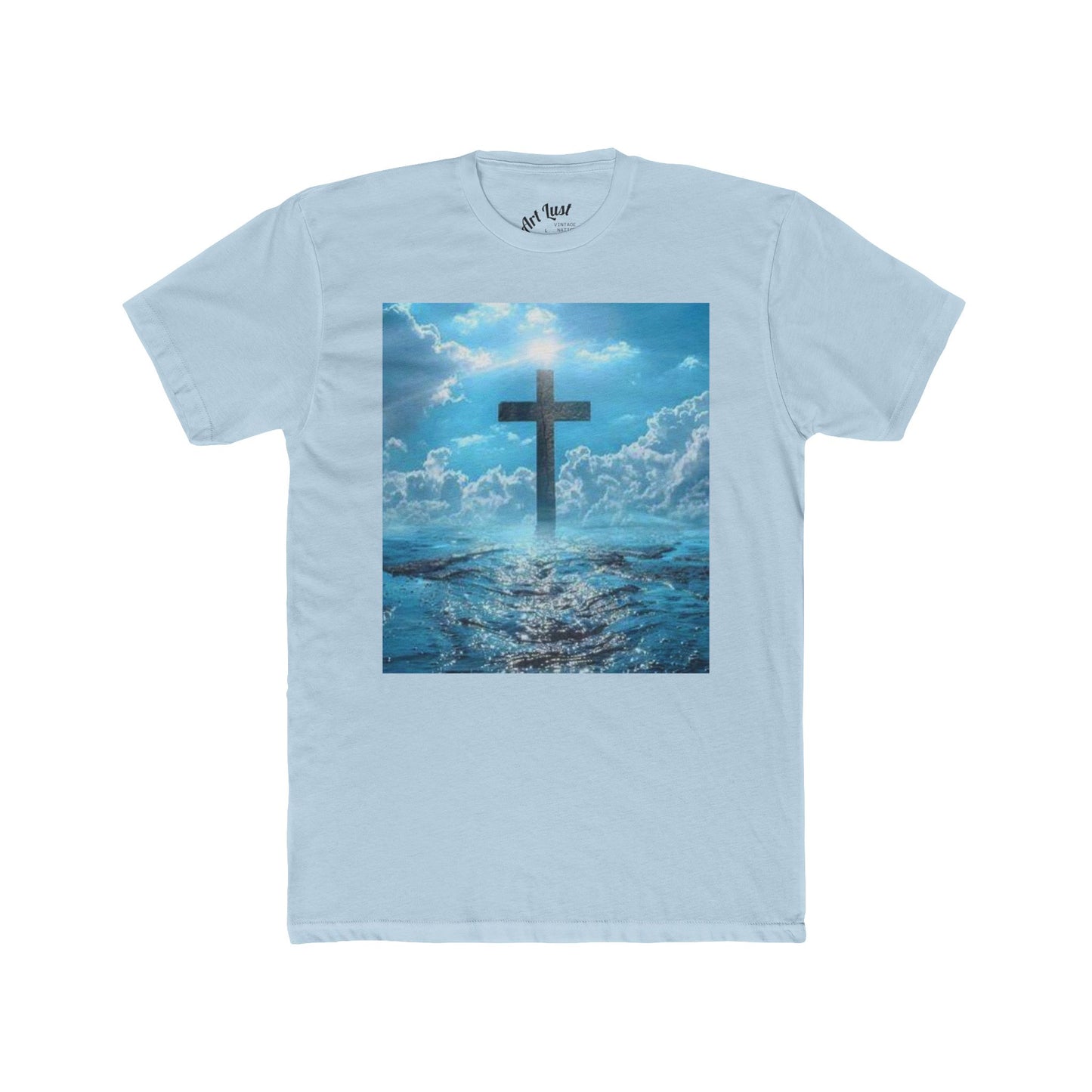 Vintage Nation Christian Cross Ocean Tee
