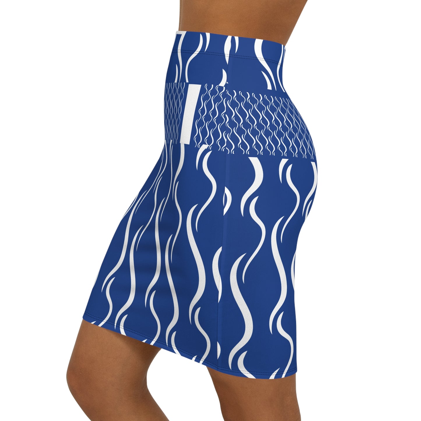 Women's Vintage PARIS Blue Mini Skirt