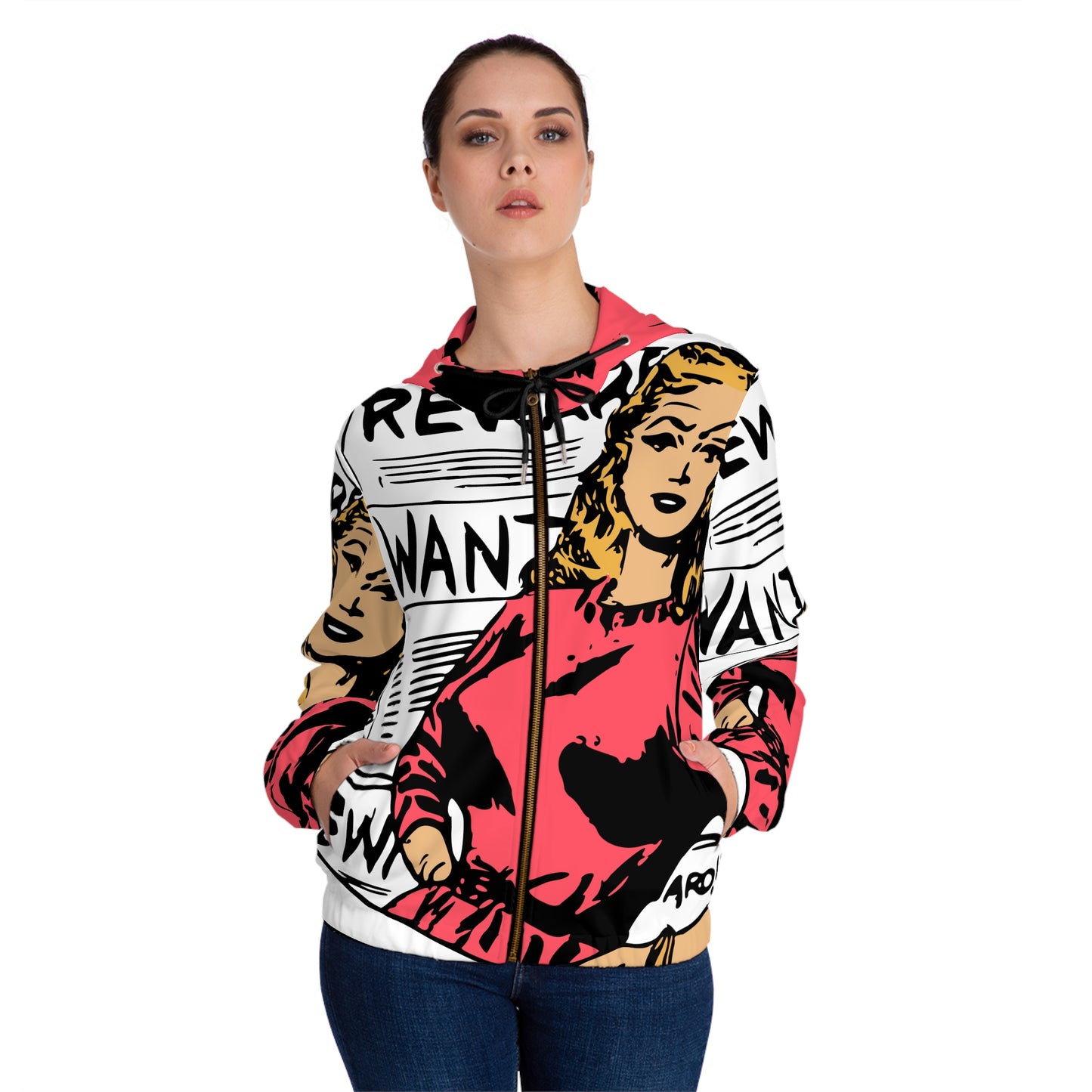 Women’s Vintage Made Full-Zip Hoodie (AOP)
