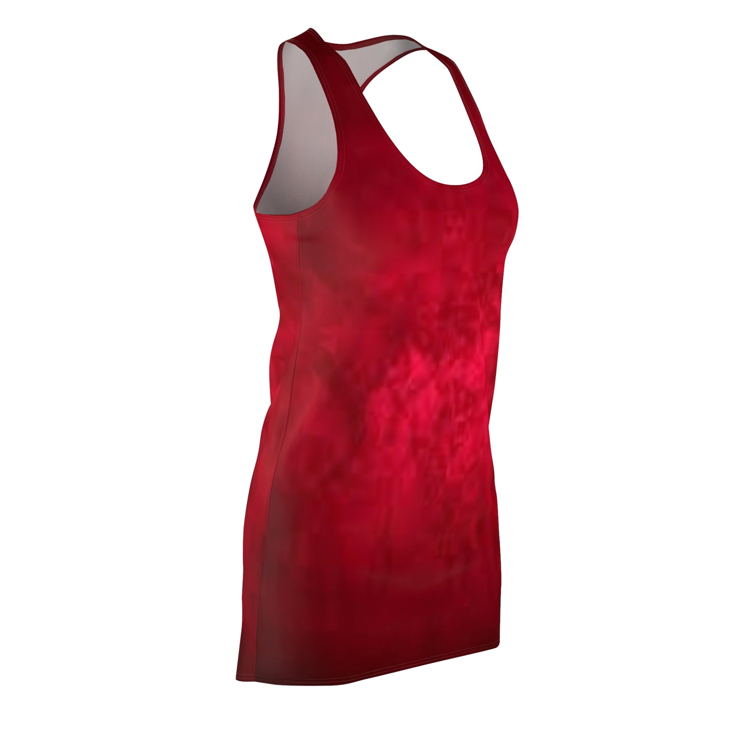 Women's Velvet Rose Cut & Sew Racerback Dress (AOP)