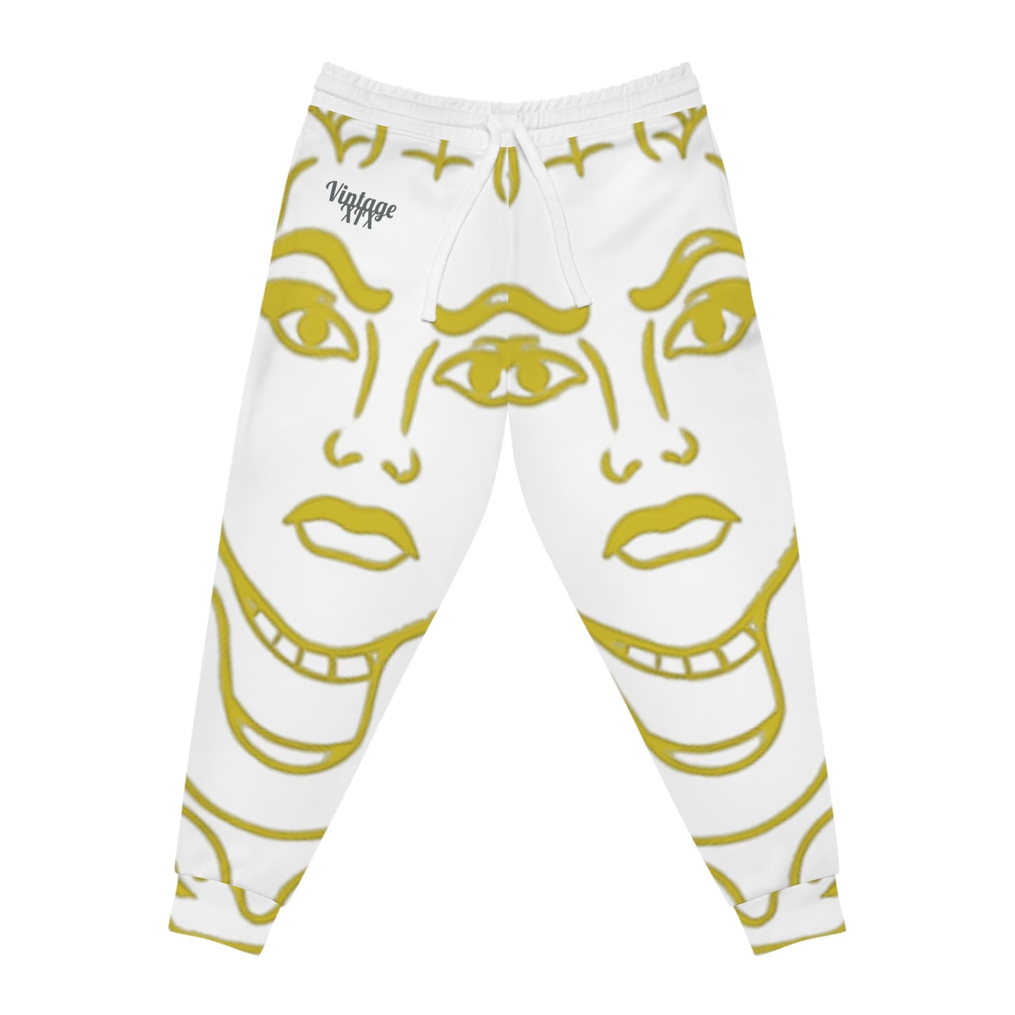 Athletic White/Gold Madusa Joggers (AOP)