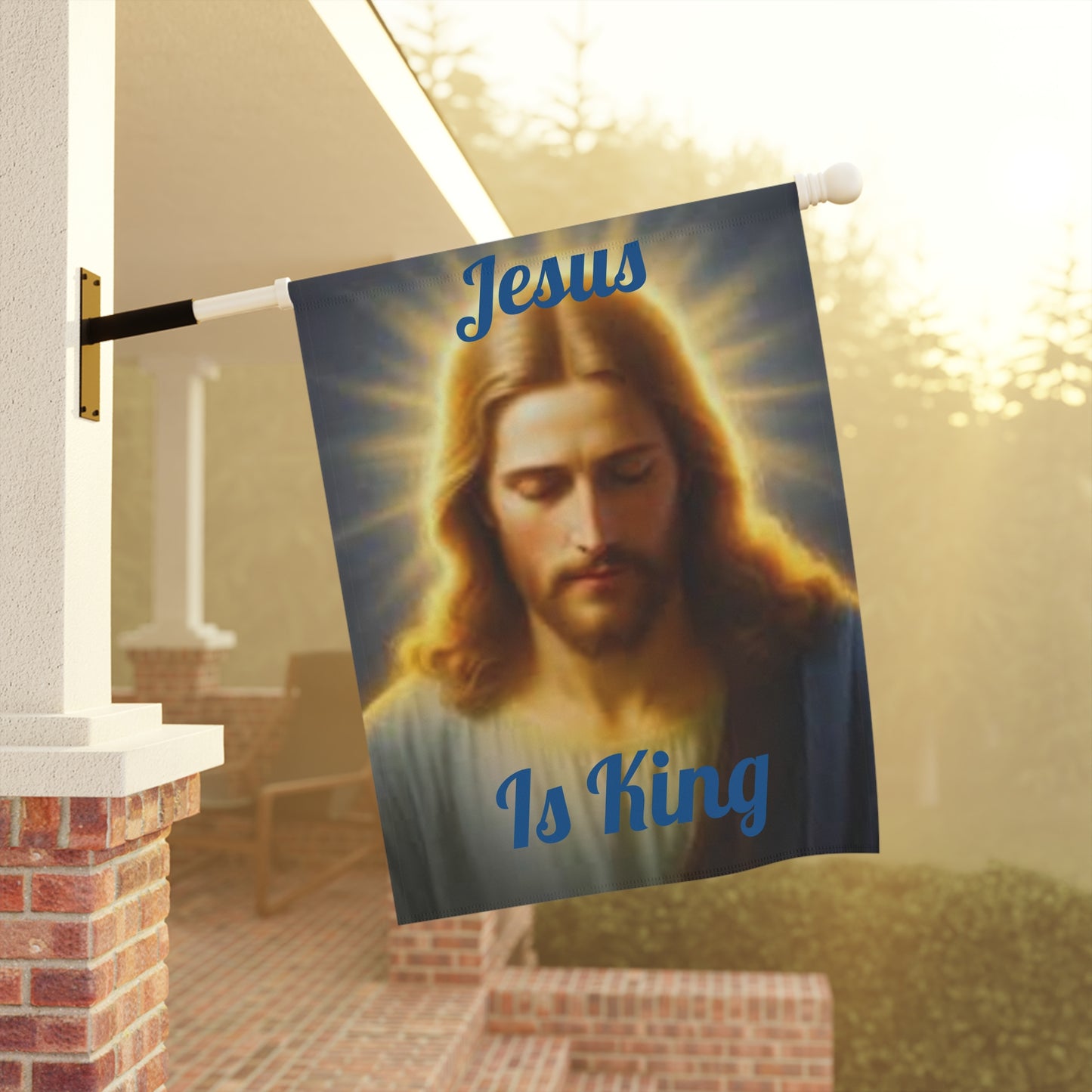Jesus Is King Decorative Yard Banner