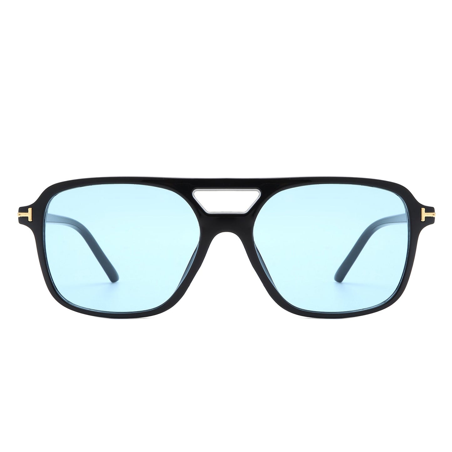 Skyhavoc - Retro Square Brow-Bar Aviator Sunglasses