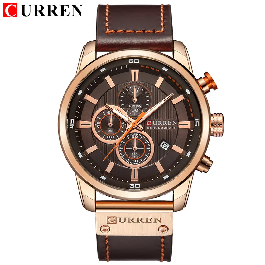 CURREN Quartz Men Chronograph Sport Men's Wrist Watch Hodinky Relogio Masculino