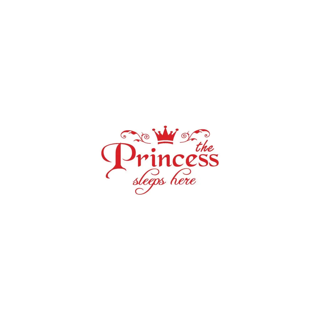 Princess Letter Wall Sticker Removable Self Adhesive Bedroom Door Decorative Decals Girls Kids Room Wallpaper Vinyl Art Mural