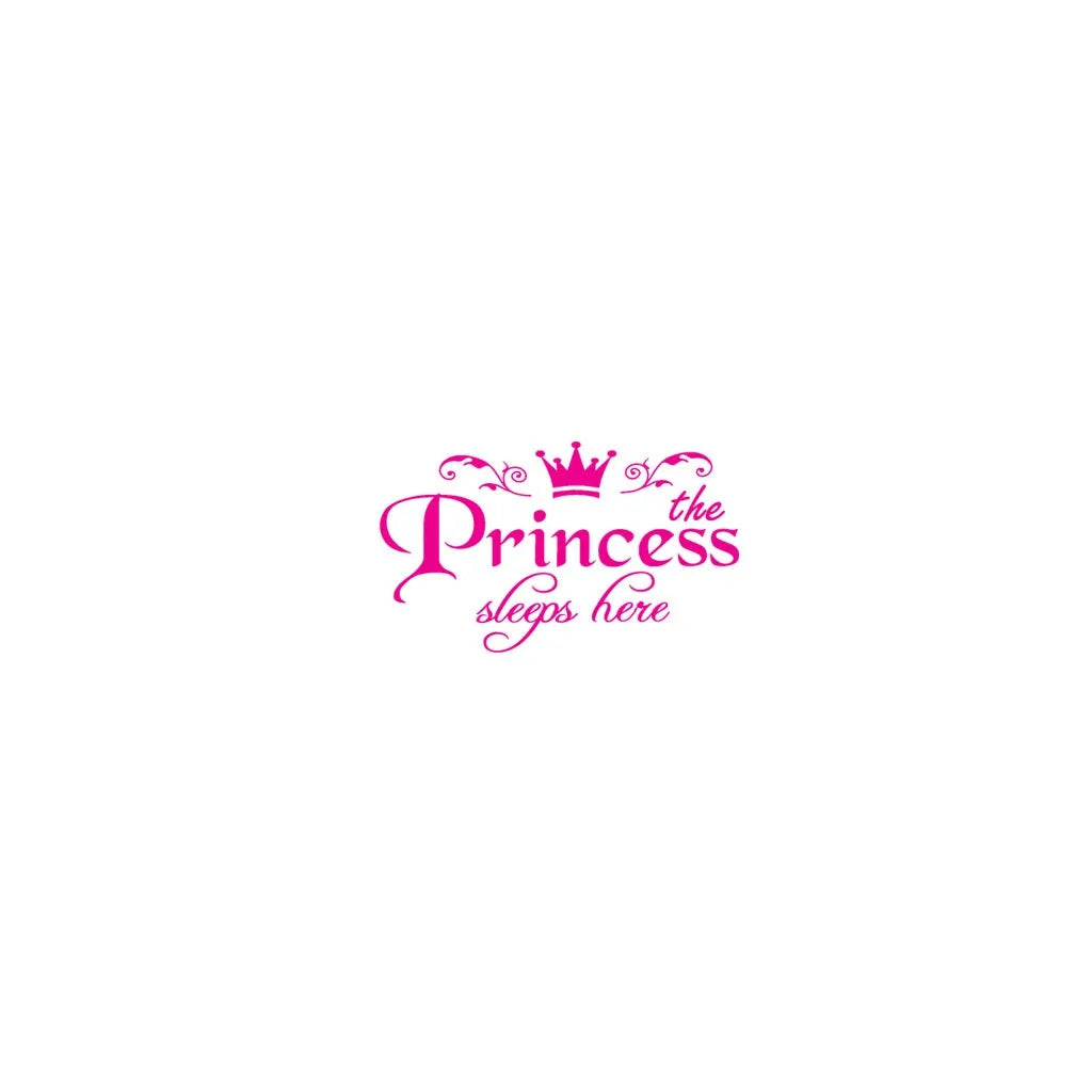 Princess Letter Wall Sticker Removable Self Adhesive Bedroom Door Decorative Decals Girls Kids Room Wallpaper Vinyl Art Mural