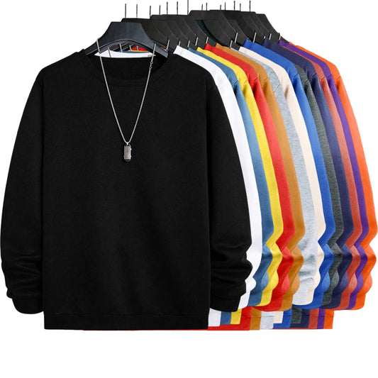 14 Solid Color Spring Autumn Winter Men Women Plush Sweatshirts Pullover