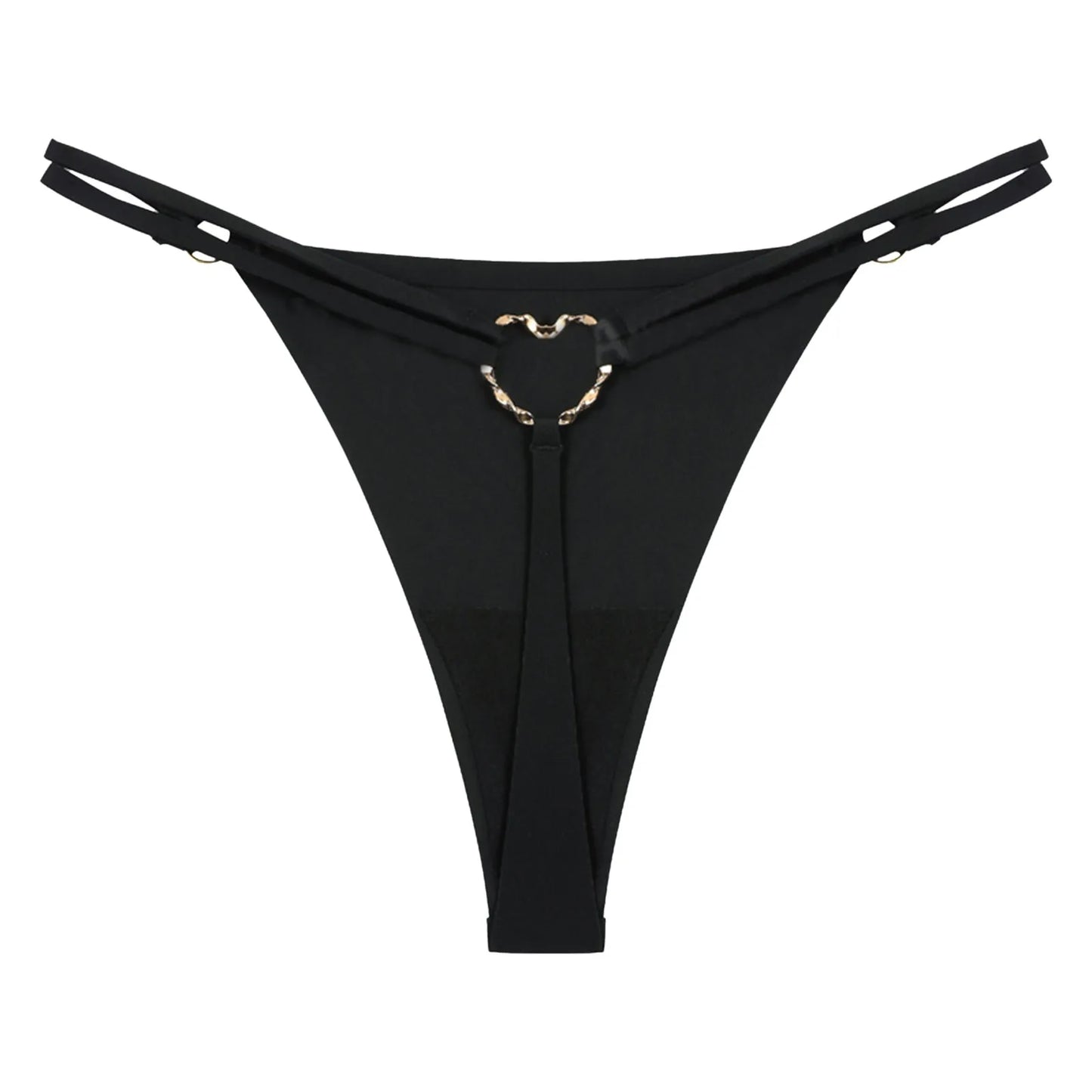 Women’S Low Rise Thong Sexy Panties Double Love Buckle Strap G-String Sports Thongs Breathable Underpants For Fine Womens белье