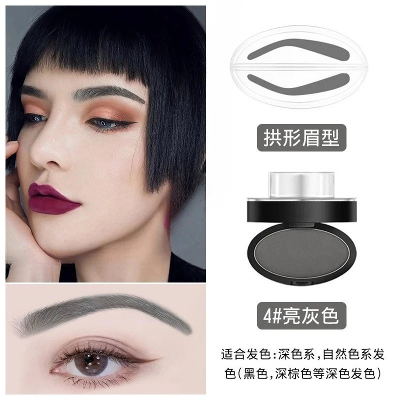 Makeup Tool Coloring Perfect Shape Quick Make Up Eyebrow Powder Palette Brow Stamps Eyebrow Powder Stamp Eyebrow Seal Stamp