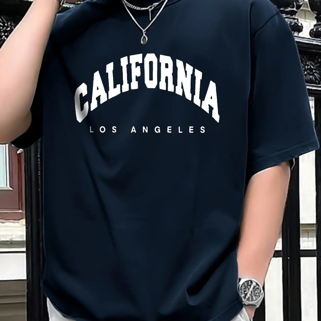 Men's 100% Pure cotton CALIFORNIA Comfortable Short Sleeved T-Shirt