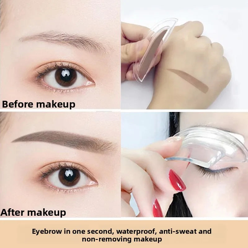 Makeup Tool Coloring Perfect Shape Quick Make Up Eyebrow Powder Palette Brow Stamps Eyebrow Powder Stamp Eyebrow Seal Stamp