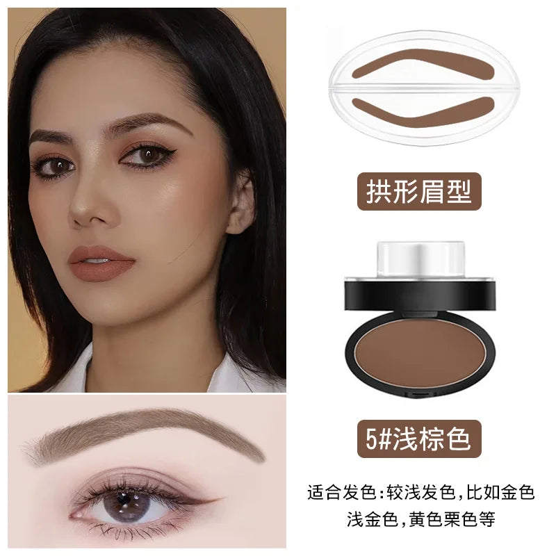 Makeup Tool Coloring Perfect Shape Quick Make Up Eyebrow Powder Palette Brow Stamps Eyebrow Powder Stamp Eyebrow Seal Stamp