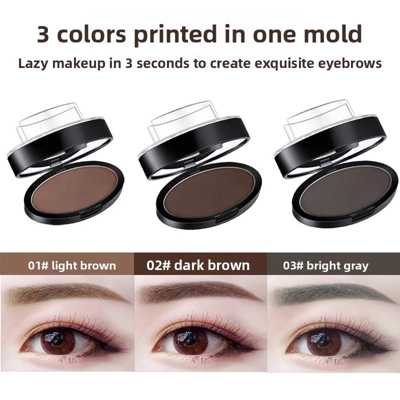 Makeup Tool Coloring Perfect Shape Quick Make Up Eyebrow Powder Palette Brow Stamps Eyebrow Powder Stamp Eyebrow Seal Stamp