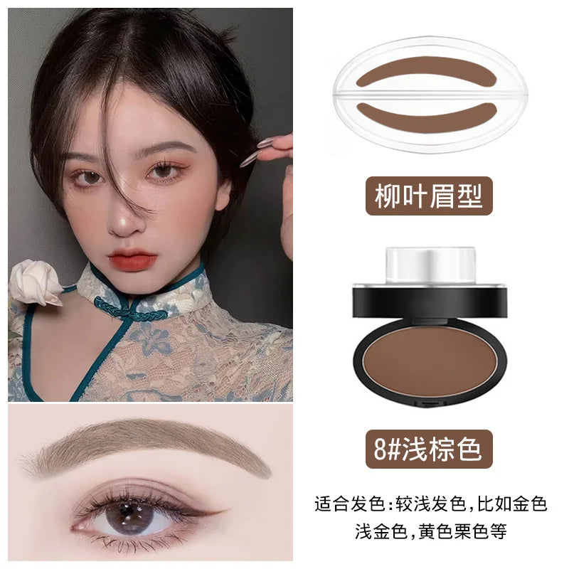 Makeup Tool Coloring Perfect Shape Quick Make Up Eyebrow Powder Palette Brow Stamps Eyebrow Powder Stamp Eyebrow Seal Stamp
