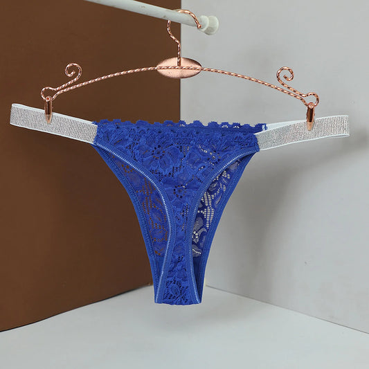 Underwear For Women Thong Women'S Mid Waist Sexy Solid Color Lace Thong Peach Panties Thong Panties нижнее бельё женское