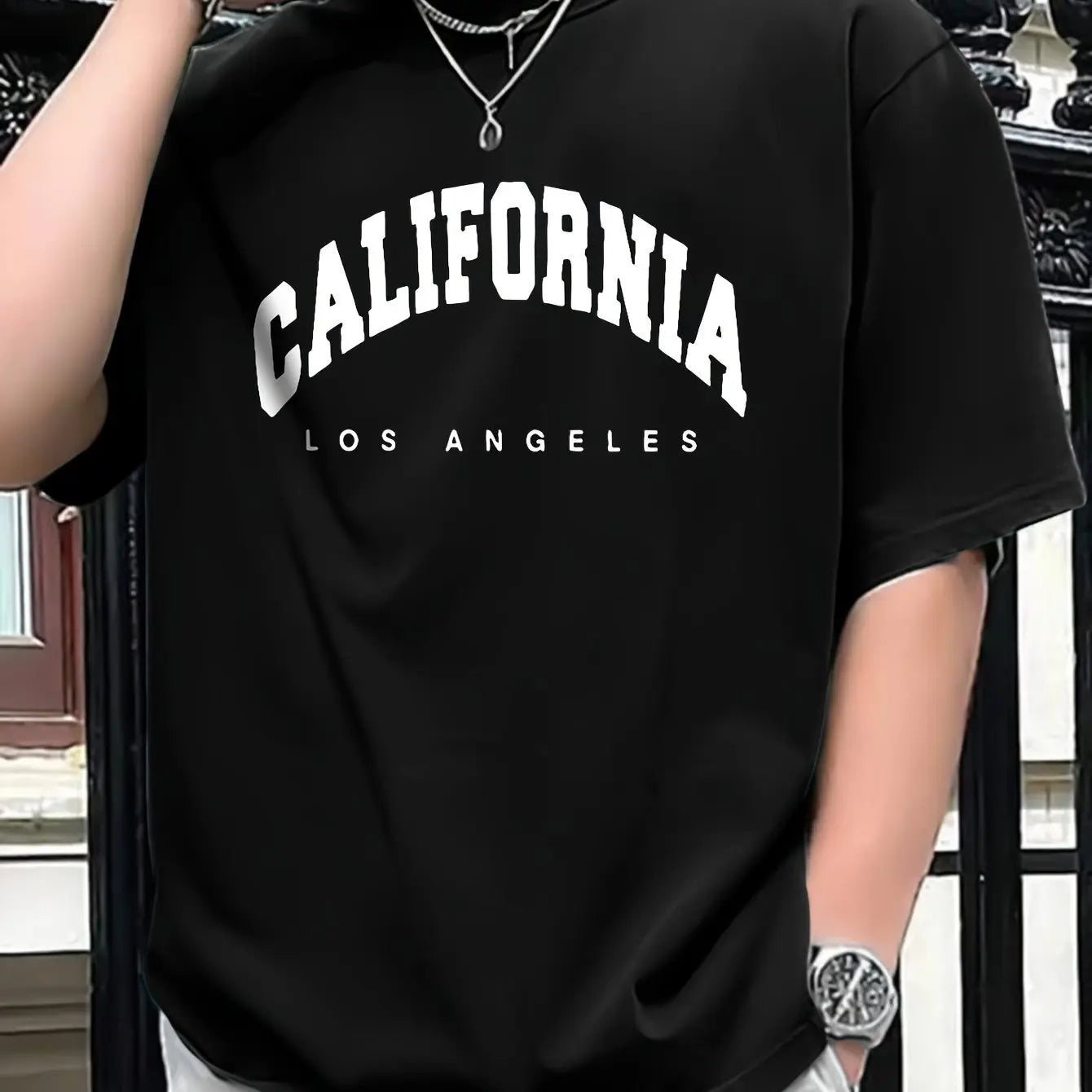 Men's 100% Pure cotton CALIFORNIA Comfortable Short Sleeved T-Shirt