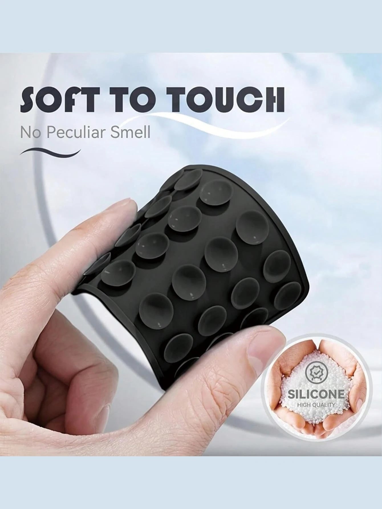 1Pc Silicone Suction Cup Phone Case Mount, Non-Slip Sticky Phone Holder, Hands-Free Stand for Selfies, Videos & Smartphone Accessories