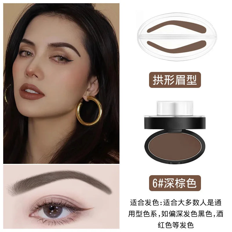Makeup Tool Coloring Perfect Shape Quick Make Up Eyebrow Powder Palette Brow Stamps Eyebrow Powder Stamp Eyebrow Seal Stamp