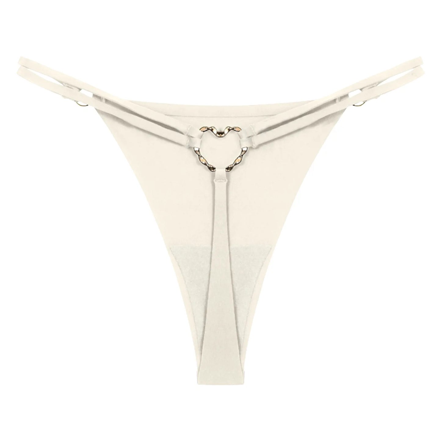 Women’S Low Rise Thong Sexy Panties Double Love Buckle Strap G-String Sports Thongs Breathable Underpants For Fine Womens белье